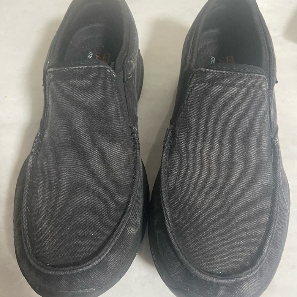 Men's Black Slip-On Sketchers Shoes
